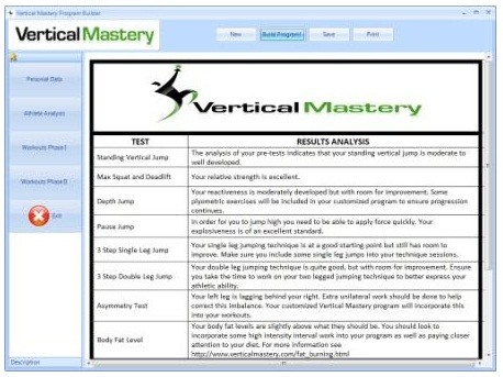 vertical jump program with vertical mastery