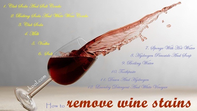 How do you remove wine stains?