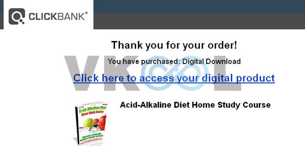 Acid alkaline diet