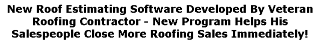 roof estimate pro 