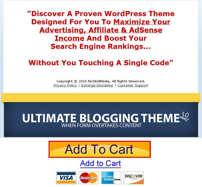 ultimate blogging theme program