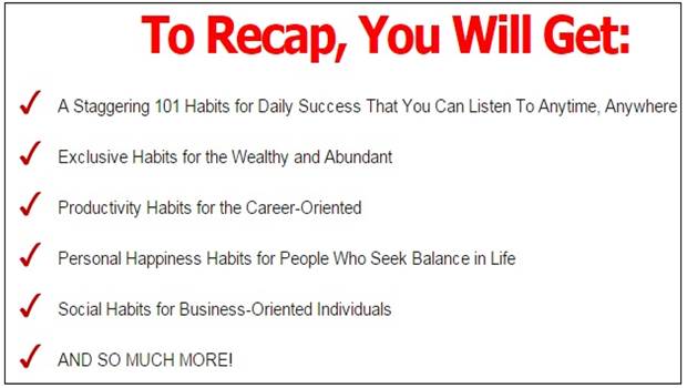 101 habits for daily success