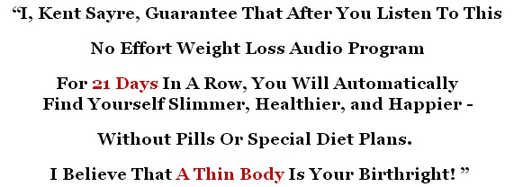 hypnotherapy to lose weight and no effort weight loss audio
