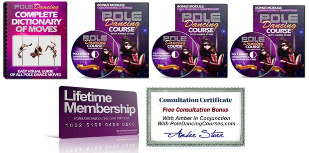 Pole dancing course packge bonuses