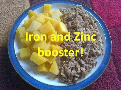 get enough iron and zinc