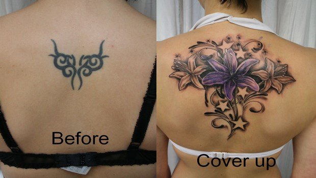 how to remove tattoos at home-covering up the tattoo