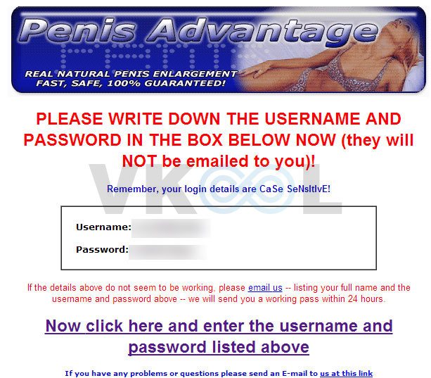 Penis advantage membership site