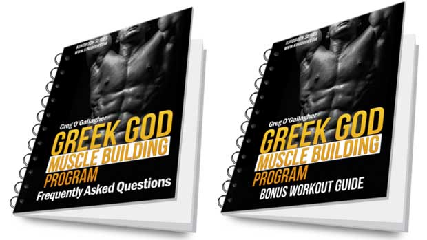 Greek god muscle building program packge bonuses