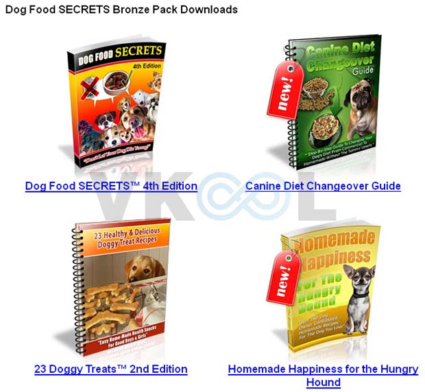 Dog food secrets download page