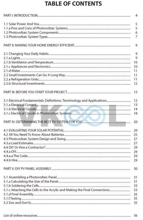earth4energy table of contents