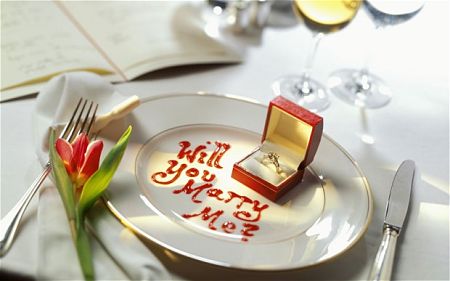 romantic marriage proposal ideas - marriage proposals with food or at restaurants