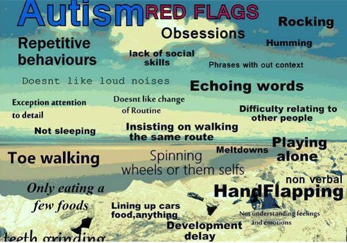 First signs called “red flags” - Autism Spectrum Disorder