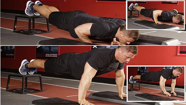 Incline push up depth jump review