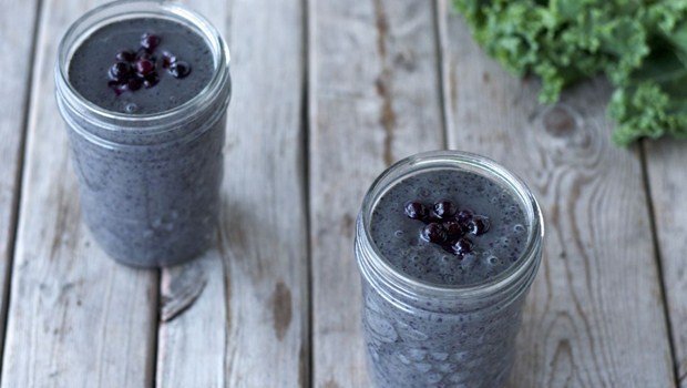 blueberry smoothie for breakfast