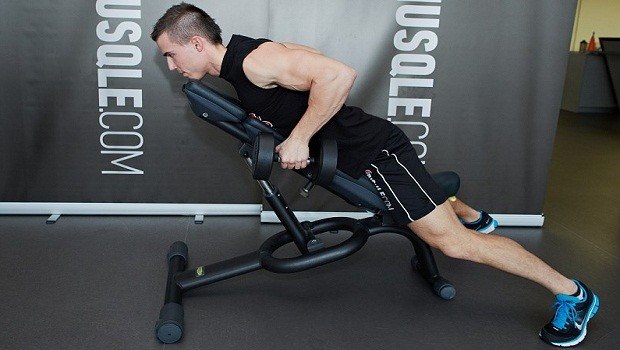 dumbbell incline row 
