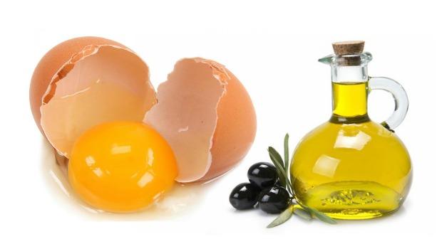 egg yolk, olive oil