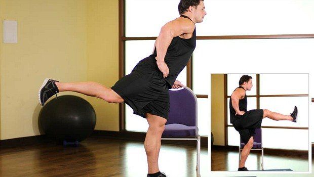 front leg raises exercise
