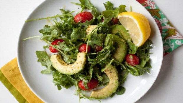 arugula salad with creamy avocado-citrus vinaigrette dressing download