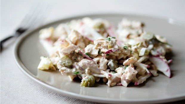chicken salad with radishes & cornichons download
