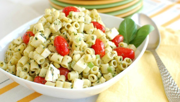 fresh pesto pasta salad