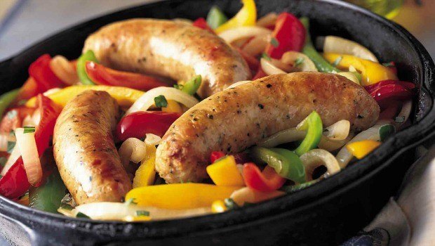 italian sausage, peppers & onions
