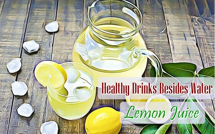 healthy drinks besides water - lemon juice