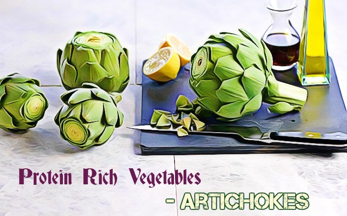 protein rich vegetables - artichokes