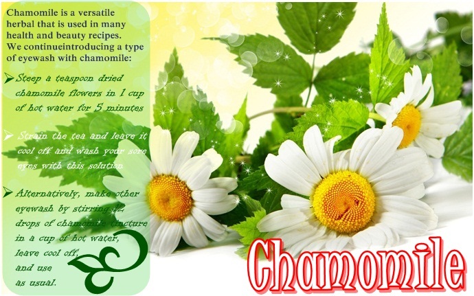 home remedies for sore eyes - chamomile