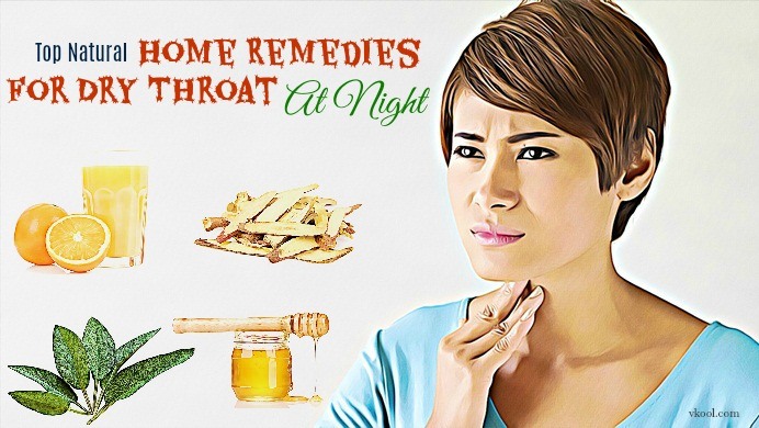 home remedies for dry throat at night