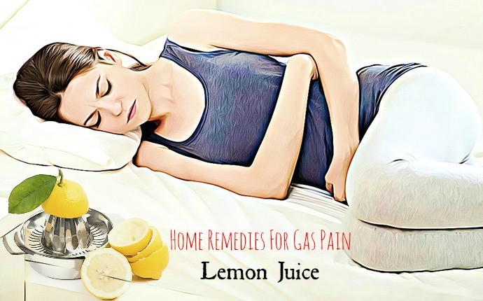 home remedies for gas pain - lemon juice