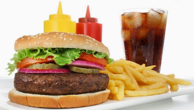 how to prevent bloating-limit the processed, fatty junk food