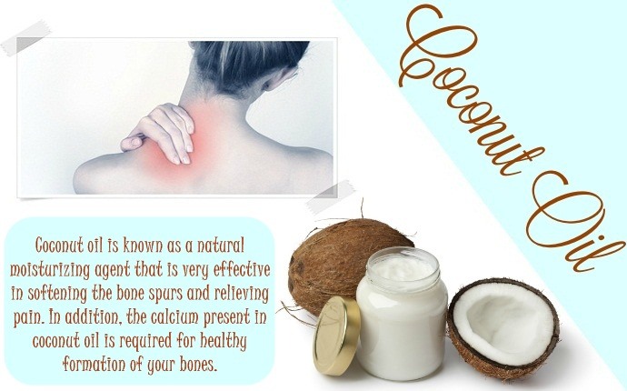 home remedies for bone spurs - coconut oil