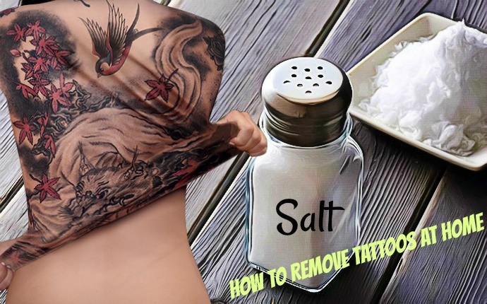 how to remove tattoos at home - salt