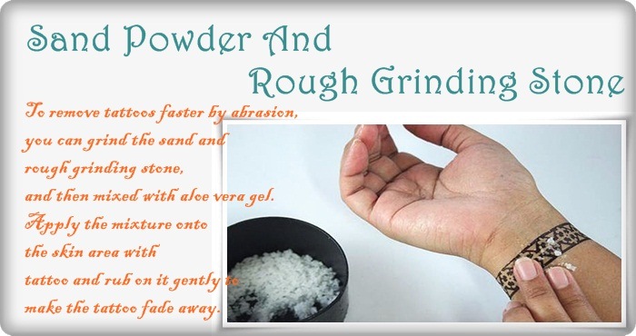 sand powder and rough grinding stone