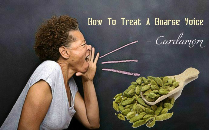 how to treat a hoarse voice - cardamom