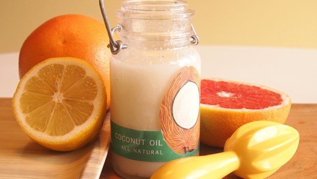 hair masks for hair growth-coconut oil and lemon juice