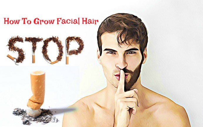 how to grow facial hair - stop smoking