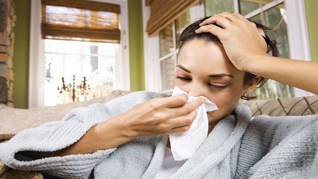 symptoms of sinus infection-thick, colored nasal secretions