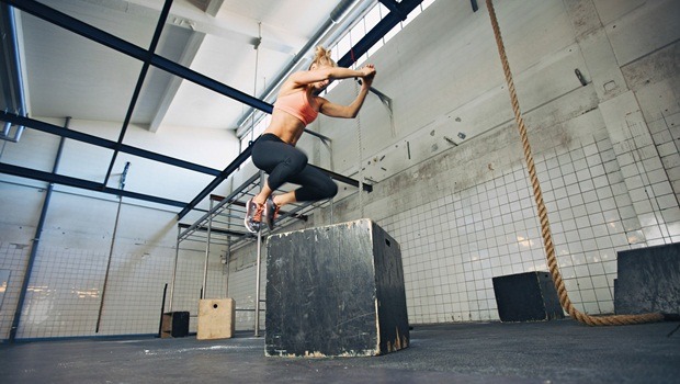 full body exercises - box jumps