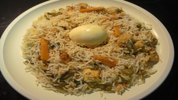brown rice recipes-brown rice egg biryani