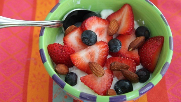 cottage cheese fruit bowl