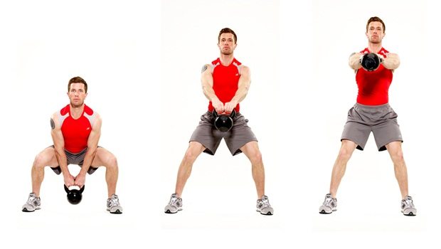 full body exercises - kettlebell swings