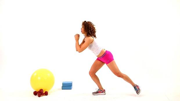 workouts for butt - squat with kick back