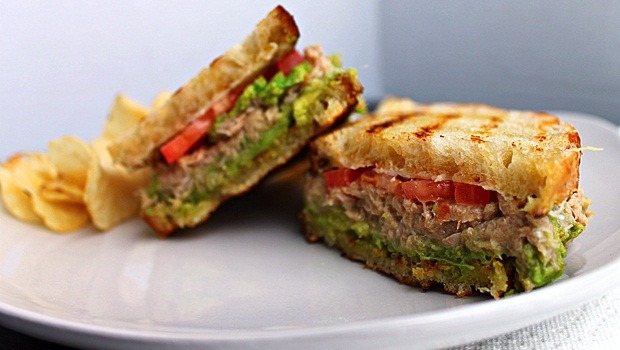 high protein low carb recipes - tuna panini