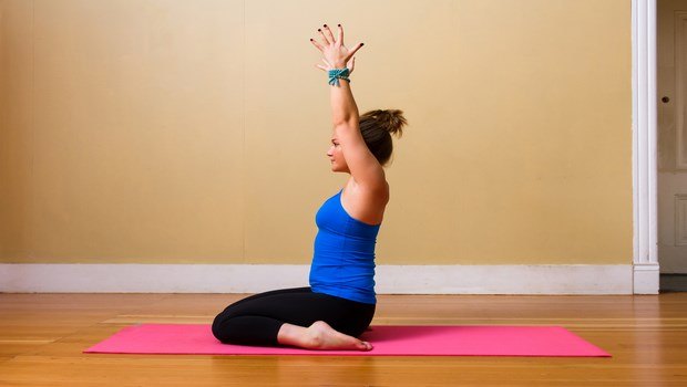 yoga poses for high blood pressure-hero pose