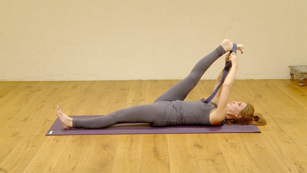 yoga poses for high blood pressure-reclining your hand to big toe pose