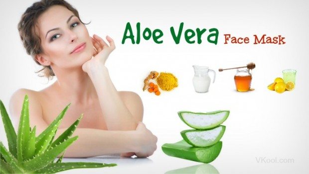 Homemade face mask for acne with aloe vera