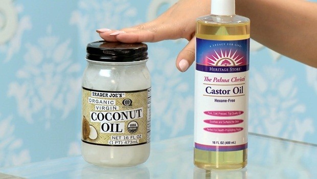 how to get rid of black spots - castor oil and coconut oil