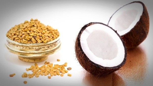 hair masks for frizzy hair -fenugreek seeds and coconut oil
