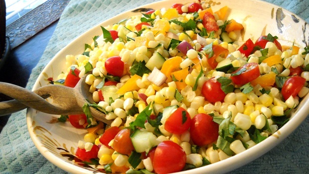 diet for good health - fresh corn salad